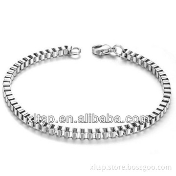 XLT-C2 hot selling. Stainless Steel Mens gold box chain bracelet design